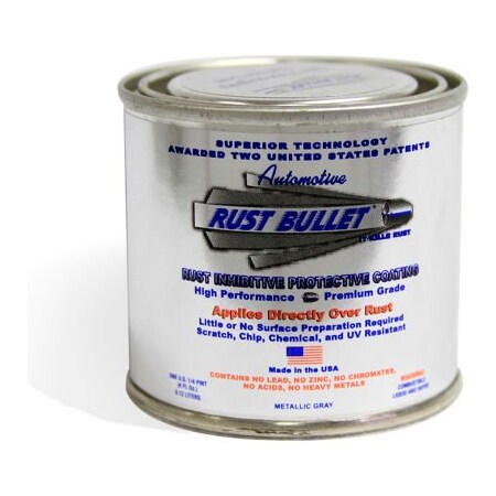 Rust Bullet Llc Rust Bullet Automotive Formula Rust Inhibitive Coating 1/4 Pint Can 24/Case RBA49-C24